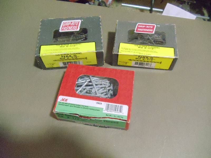 lot 133 image: NEW Qty 3 Boxes Nails 1 lb ea