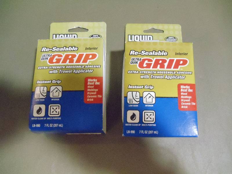lot 134 image: NEW Qty 2 Liquid Nails Ultra Quick Grip Extra Strength Household Adhesive