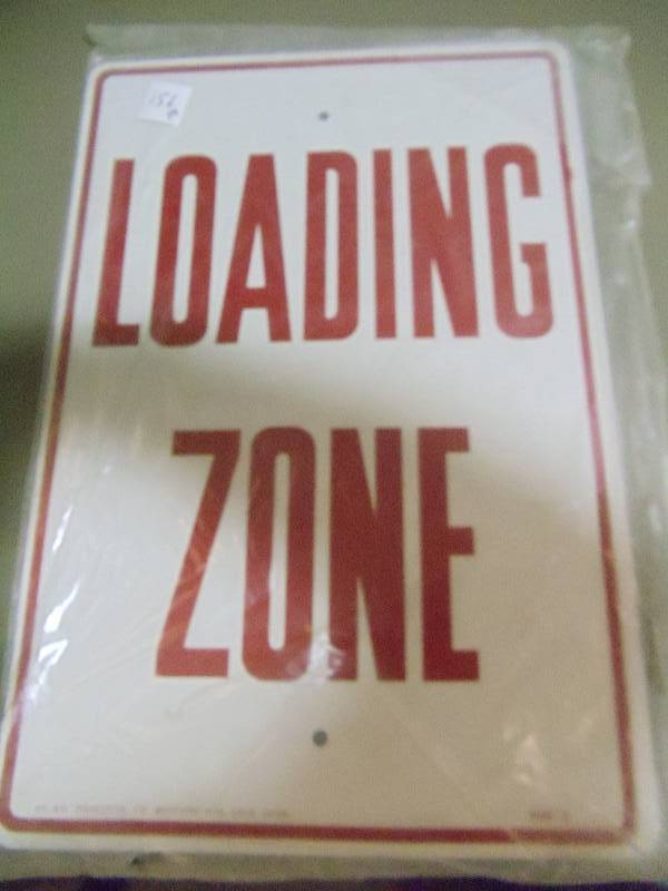 lot 156 image: NEW Qty 2 Loading Zone Signs
