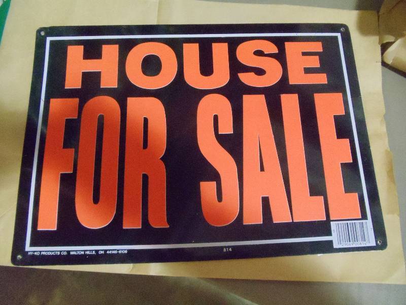 lot 175 image: NEW Approx 10 House For Sale Signs Metal