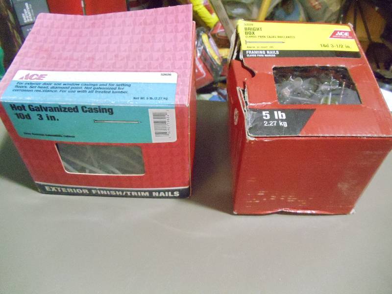 lot 195 image: NEW Qty 2 5 lb Boxes of Nails
