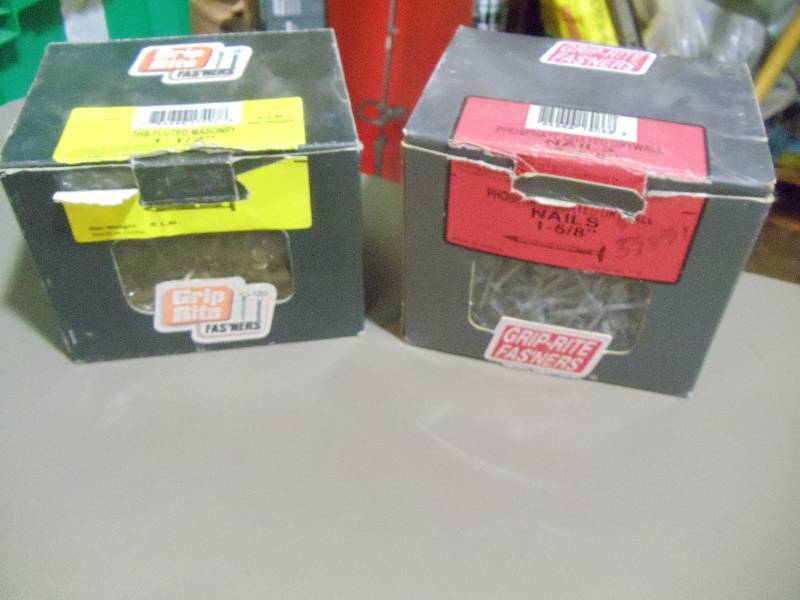 lot 196 image: NEW Qty 2 5 lb Boxes of Nails