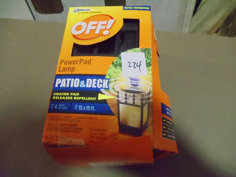 lot 224 image: NEW Off Power Pad Patio and Deck Mosquito Repellant Set
