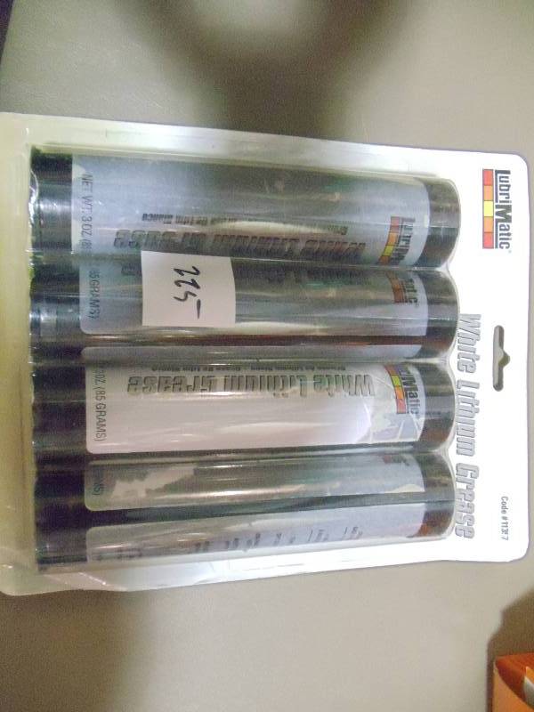 lot 225 image: NEW Lot White Lithium Grease