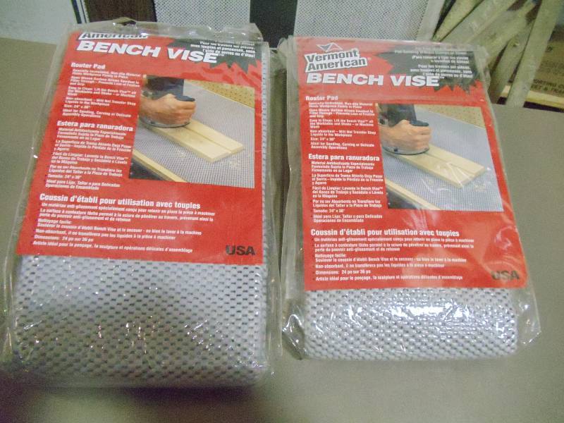 lot 237 image: NEW Qty 2 Vermoint American Bench Vice Router Pads