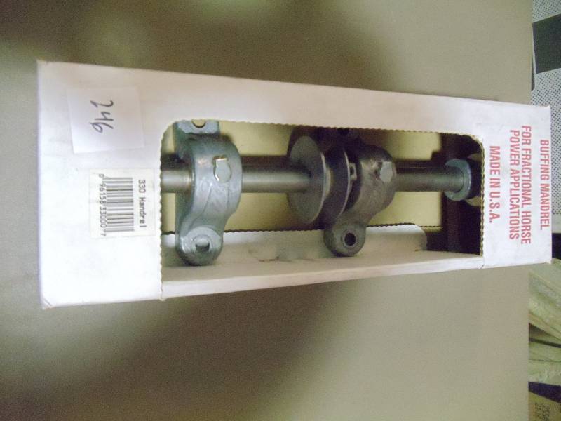 lot 246 image: NEW Buffing Mandrel for Fractional Horse Power Applications Chicago Model 330