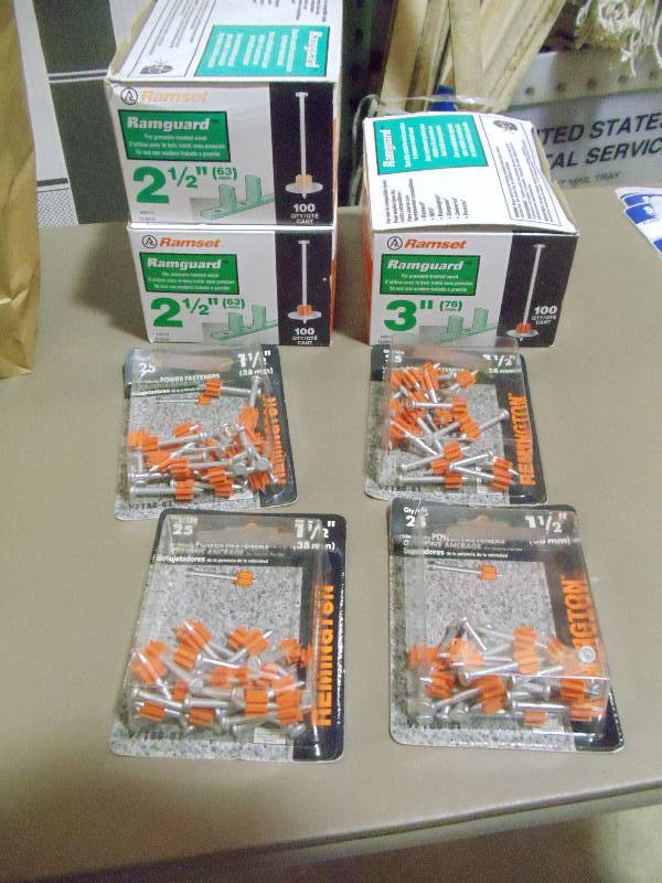 lot 275 image: NEW Qty 3 Plus Boxes of Ramset Ramguard Power Fasteners for Treated Wood