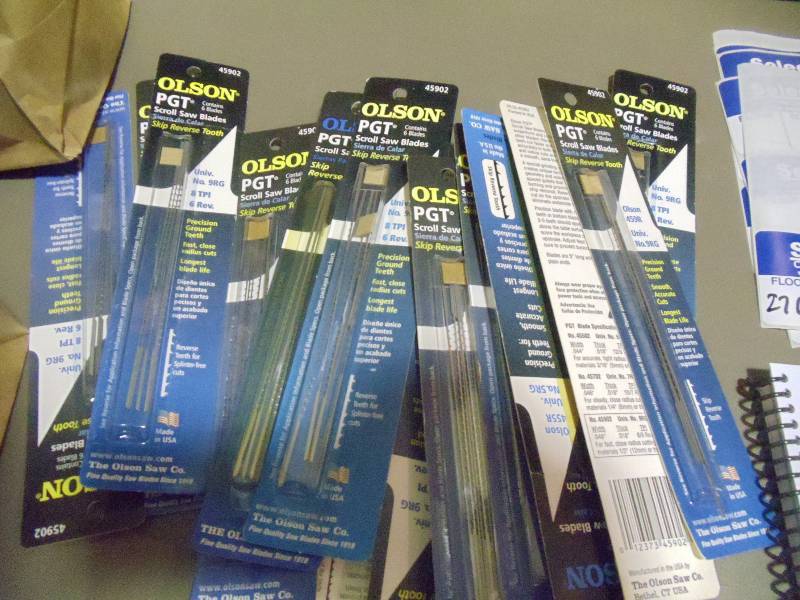 lot 278 image: NEW Qty 20 Plus Packages Scroll Saw Blades