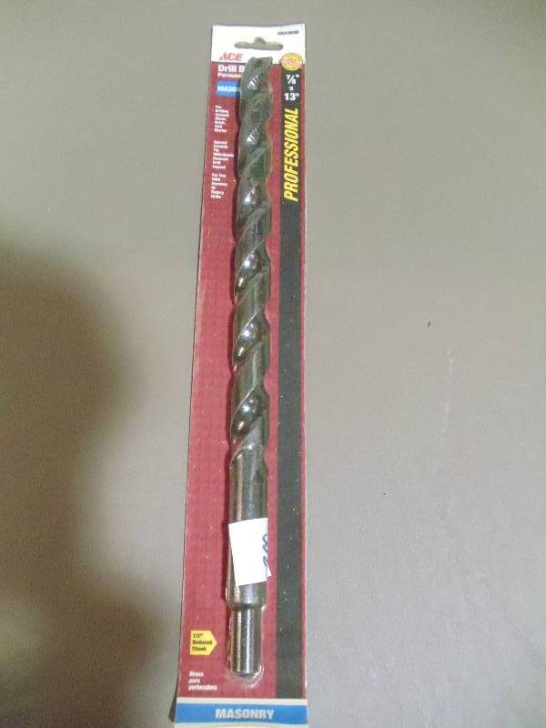 lot 300 image: NEW Masonary Drill Bit 13 in x 7  8 in 1  2 in Reduced Shank
