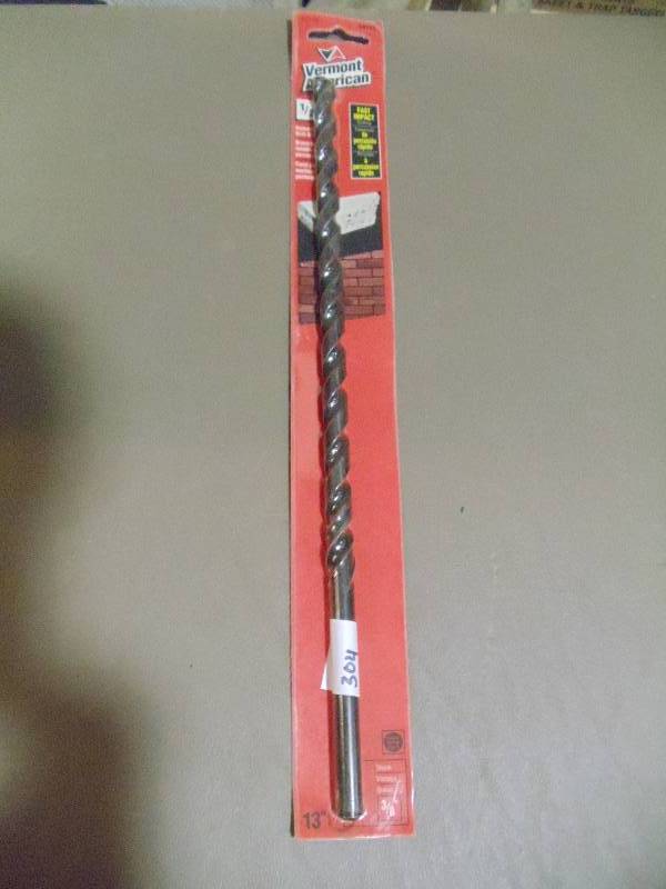 lot 304 image: NEW Masonary Drill Bit 13 in x 1  2 in 3  8 in Shank