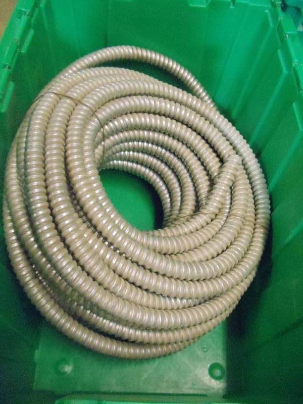 lot 335 image: NEW 100 ft Roll Flexible Metal Conduit 3  4 in