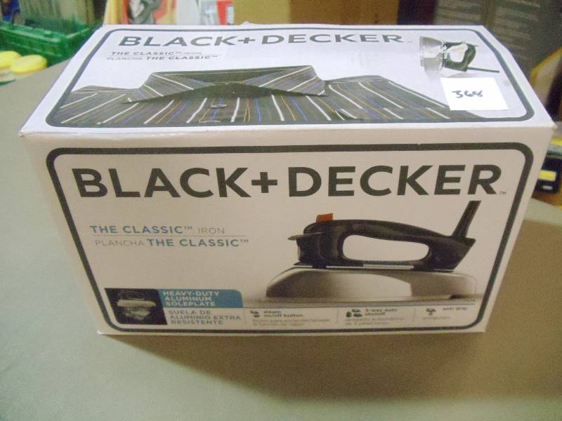lot 368 image: NEW Black and Decker Classic Iron