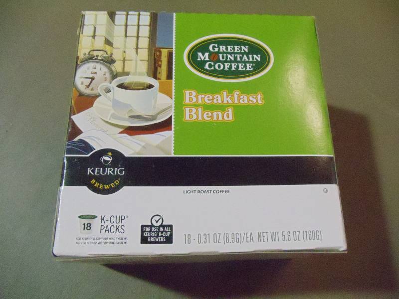 lot 370 image: NEW Qty 2 Cases Green Mountain Coffee Keurig Cups K-Cup Packs Breakfast Blend 18 Cups Per Case