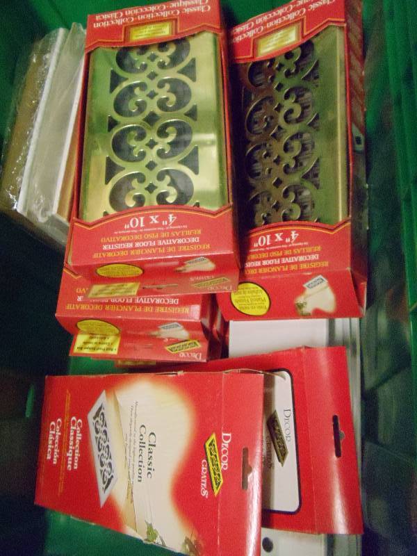 lot 373 image: NEW Entire Bin Vent Covers Half are Brass
