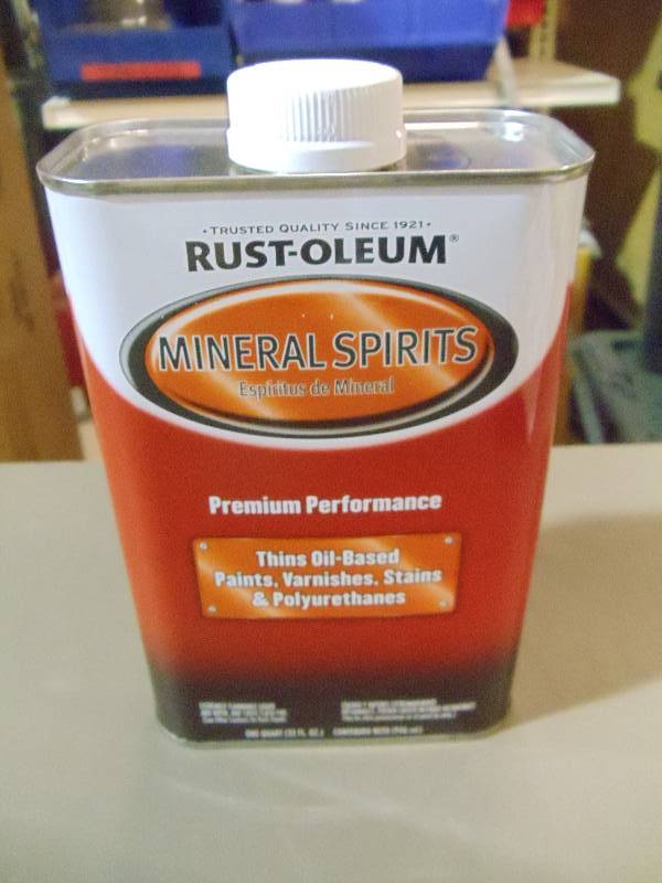 lot 383 image: NEW Qty 2 Cans RustOleum Premium Mineral Spirits, Low Oder, no Residue, Qt ea