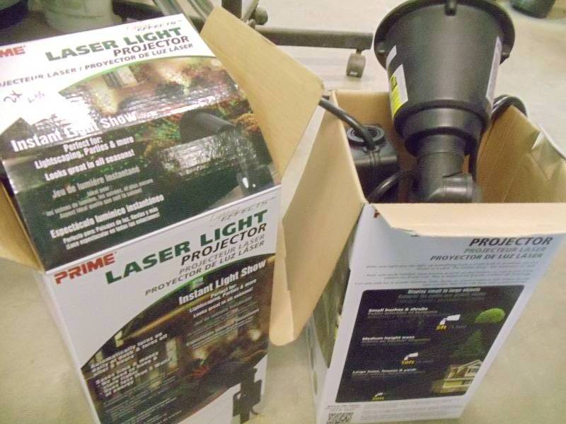 lot 397 image: NEW Qty 2 Outdoor Laser Light Projectors  Not Tested