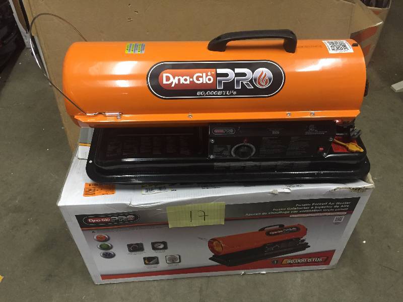 lot 17 image: 80K BTU Forced Air Kerosene Portable Heater