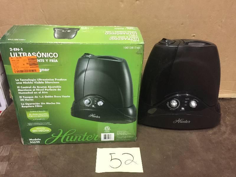 lot 52 image: Hunter 2 in 1 Ultrasonic Humidifier