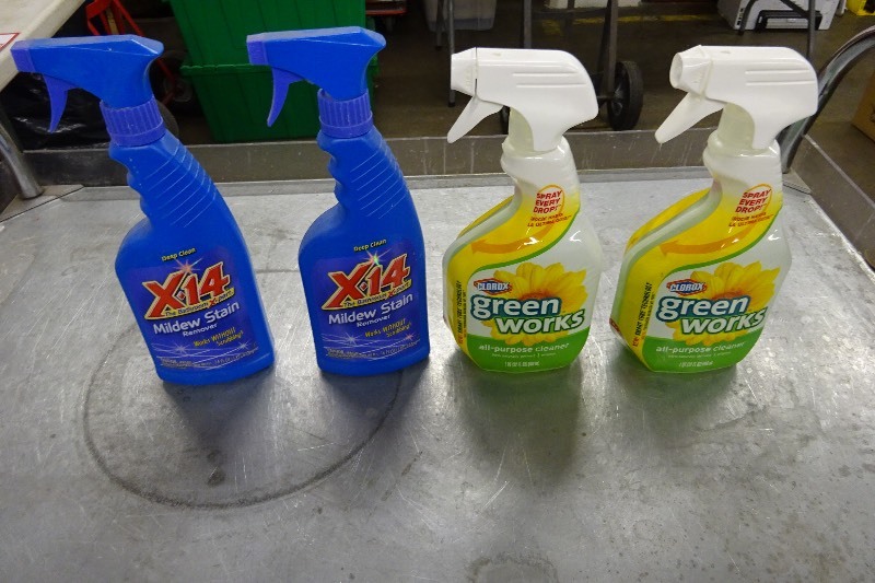 2 - X 14 mildew stain remover, 2 Green works by Clovey
