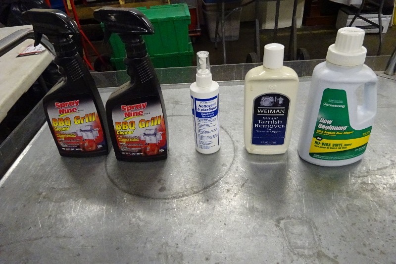 BBQ Grill cleaner, plastic cleaner, tarnish remover, no wax vinyl stripper