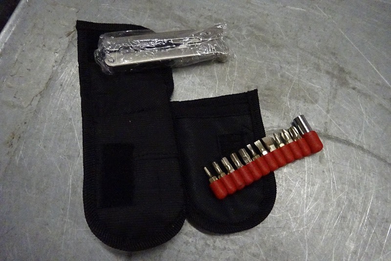 Multi Use pliers, screwdriver, and bit set