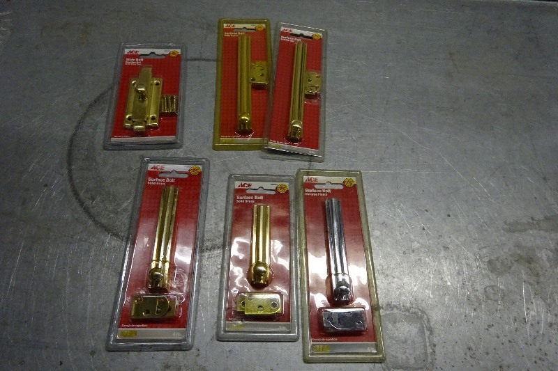 Variety of surface face bolts