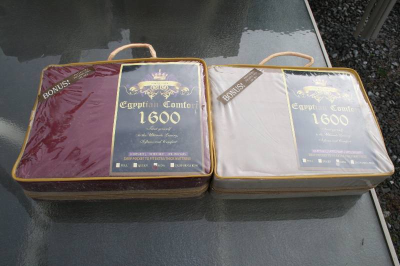 2 sets of unopened King size sheets