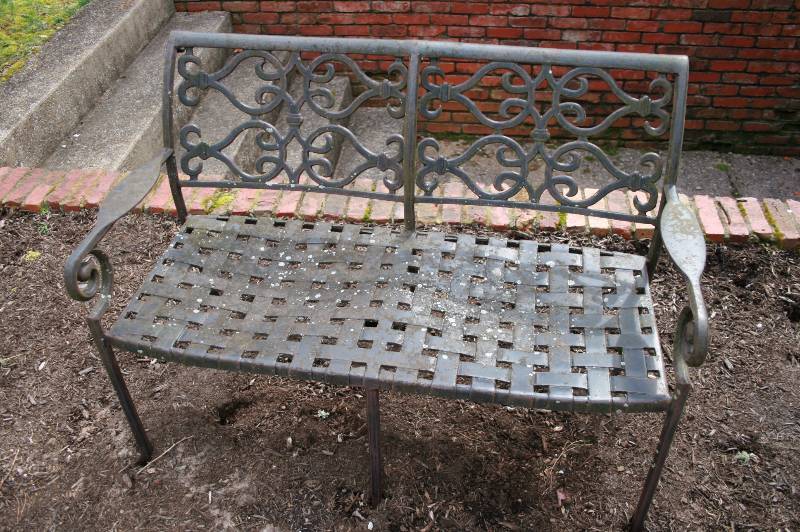 Decorative Metal Outdoor bench