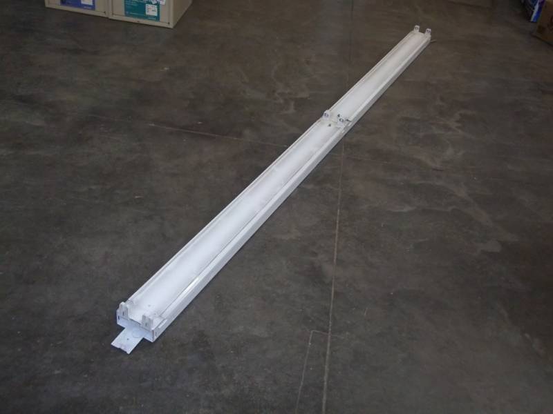 lot 111 image: Used 8 Florescent Light uses 4 - 4 T-8 Bulbs Ballast been changed to T-8