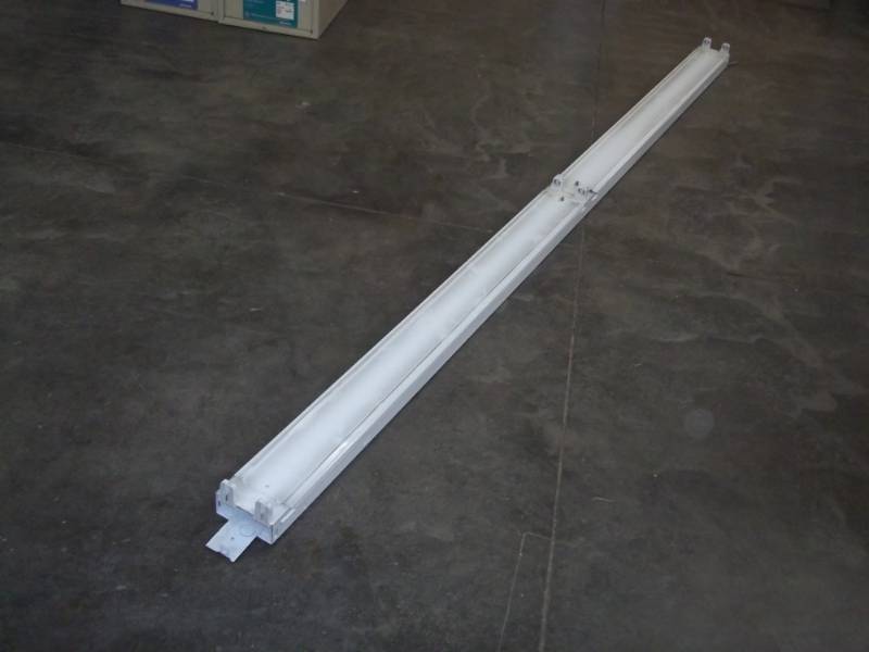 lot 125 image: Used 8 Florescent Light uses 4 - 4 T-8 Bulbs Ballast been changed to T-8
