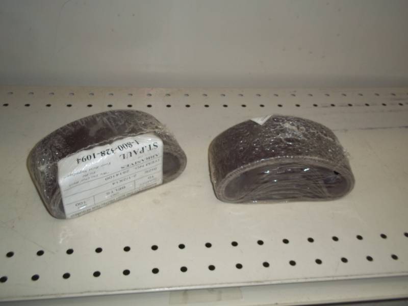 lot 149 image: new 14 sanding belts 10ct 100grit and 10ct 120grit