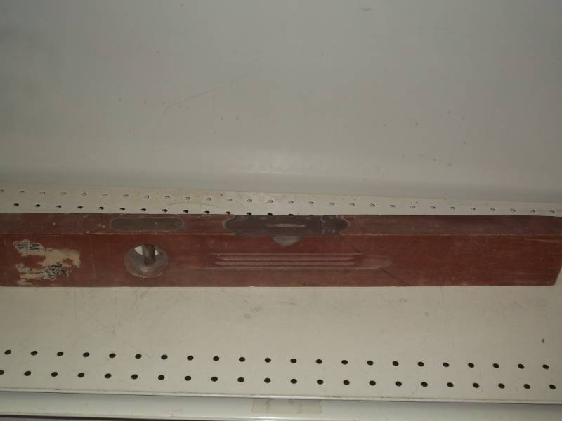 lot 222 image: vintage henry disston 24 wood level