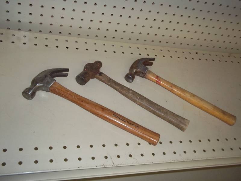 lot 243 image: 2 hammers, 1 ball peen hammer