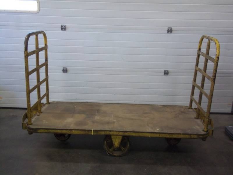 lot 314 image: Rail Road  Post Office Cart with 4 wheels 75 long x 32 wide