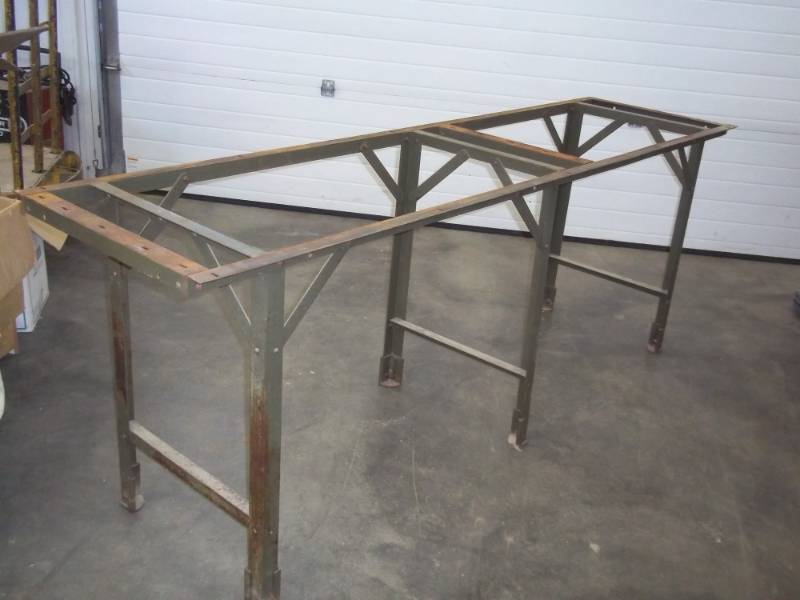 lot 315 image: Metal Table 24 wide x 92 Long x 33 High