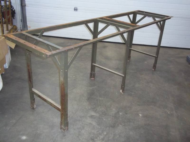 lot 316 image: Metal Table 24 wide x 92 Long x 33 High