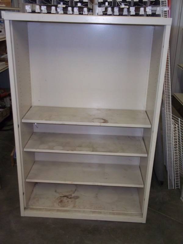 lot 319 image: Metal Cabinet 3 wide x 55 High x 15 Deep