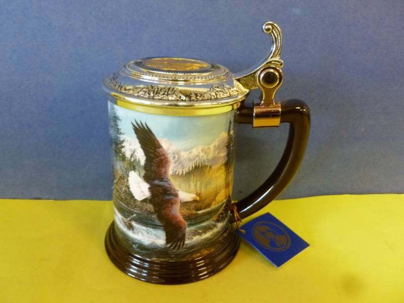 lot 19 image: Franklin Mint Eagle Stein