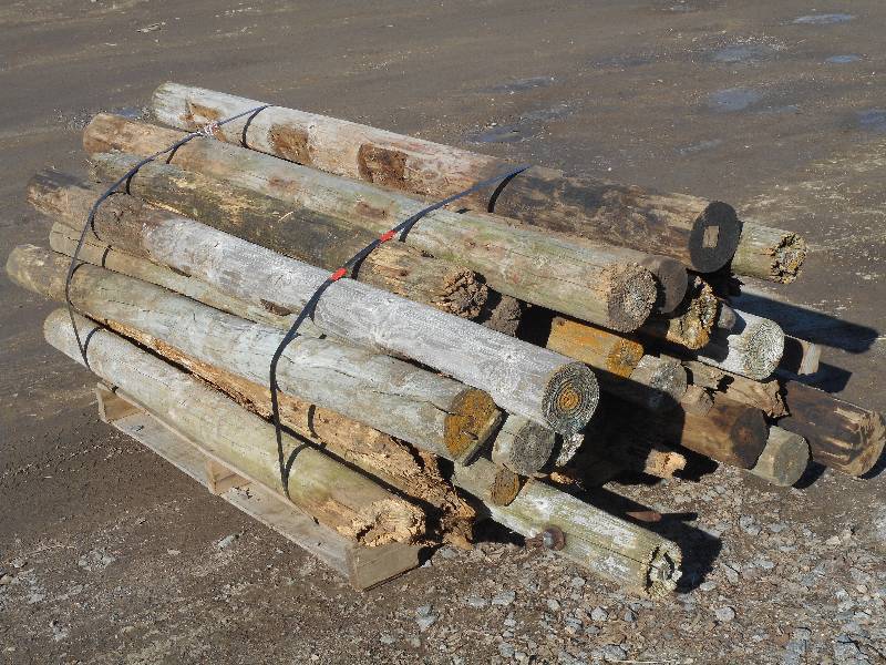 Pallet Lot Of Salvaged Barn Posts, ...