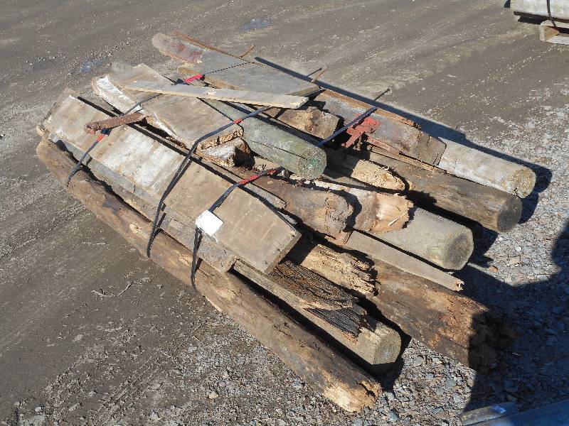 Pallet Lot Of Salvaged Barn Posts &...