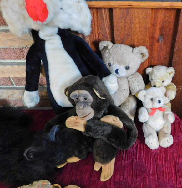 lot 171 image: several plush toys Sylvester and Sailor boy Paint Book