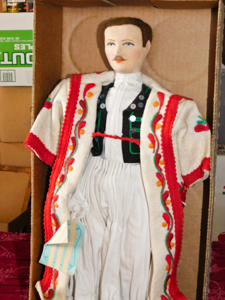 lot 39 image: Hungarian doll man in traditional celebration costume