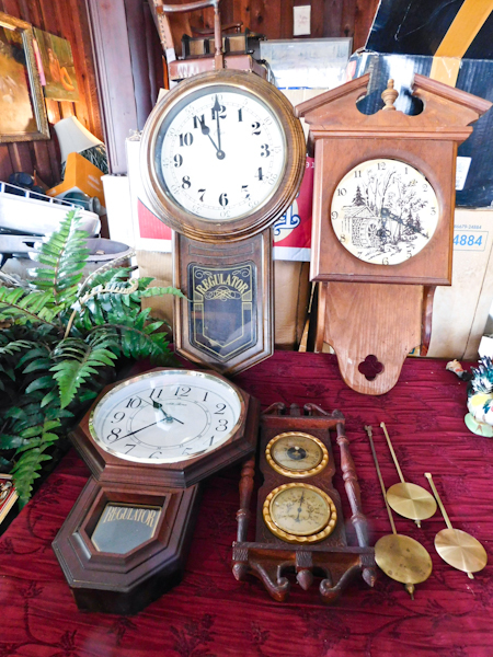 lot 90 image: four clock in various working conditions please inspect see photos