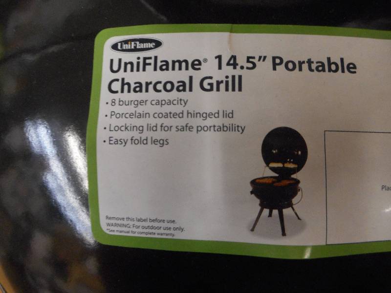 uniflame 14.5 portable charcoal grill