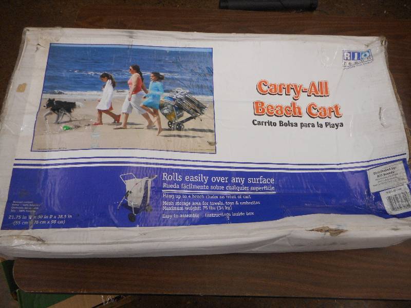lot 12 image: Rio Beach Carry All Beach Cart, Blue
