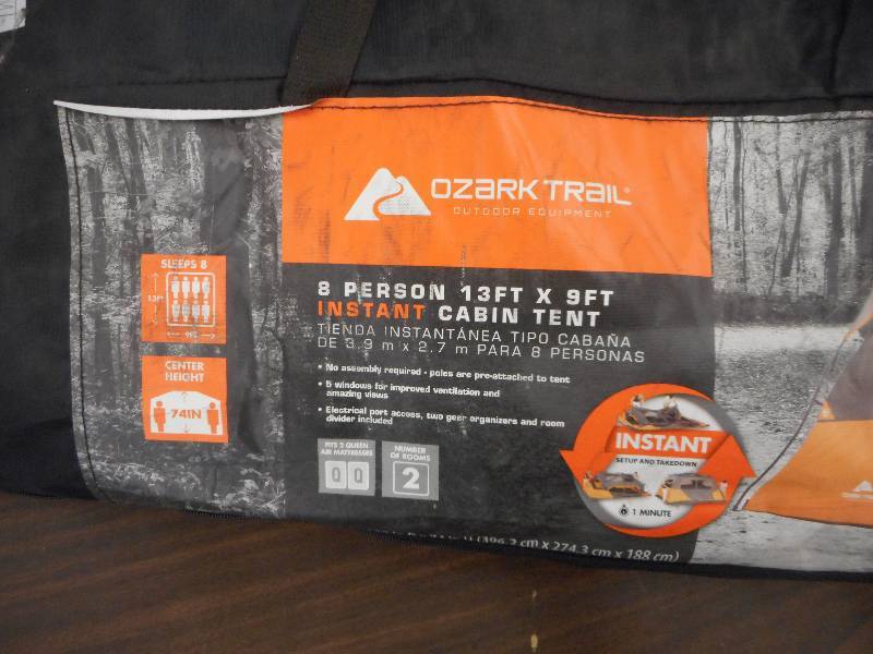 Ozark Trail 8 Person 2 Room Instant Cabin General Merchandise