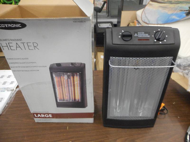 lot 20 image: NEW - 1500-Watt 2-Element Infrared Electric Portable Heater