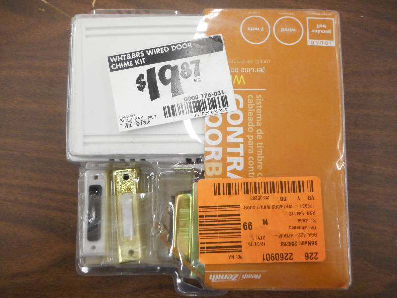 lot 38 image: Wired Door Chime Contractor Kit