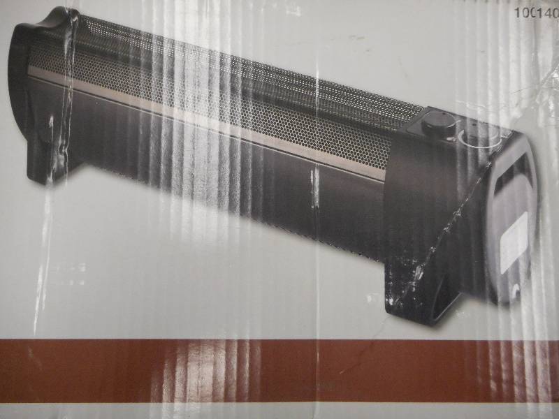 lot 18 image: 1000-Watt 2-Element Infrared Electric Portable Baseboard Heater