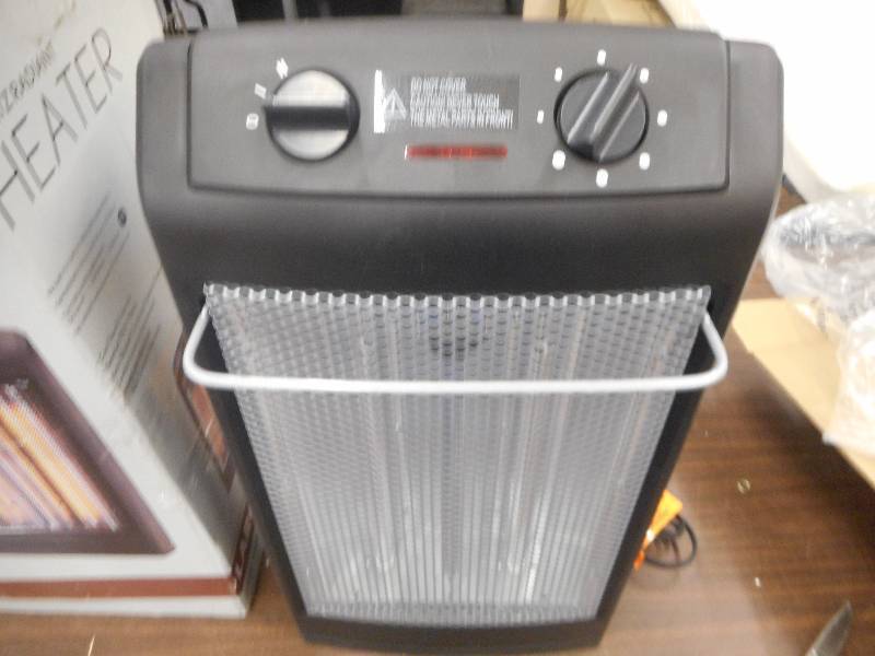 lot 99 image: NEW - 1500-Watt 2-Element Infrared Electric Portable Heater